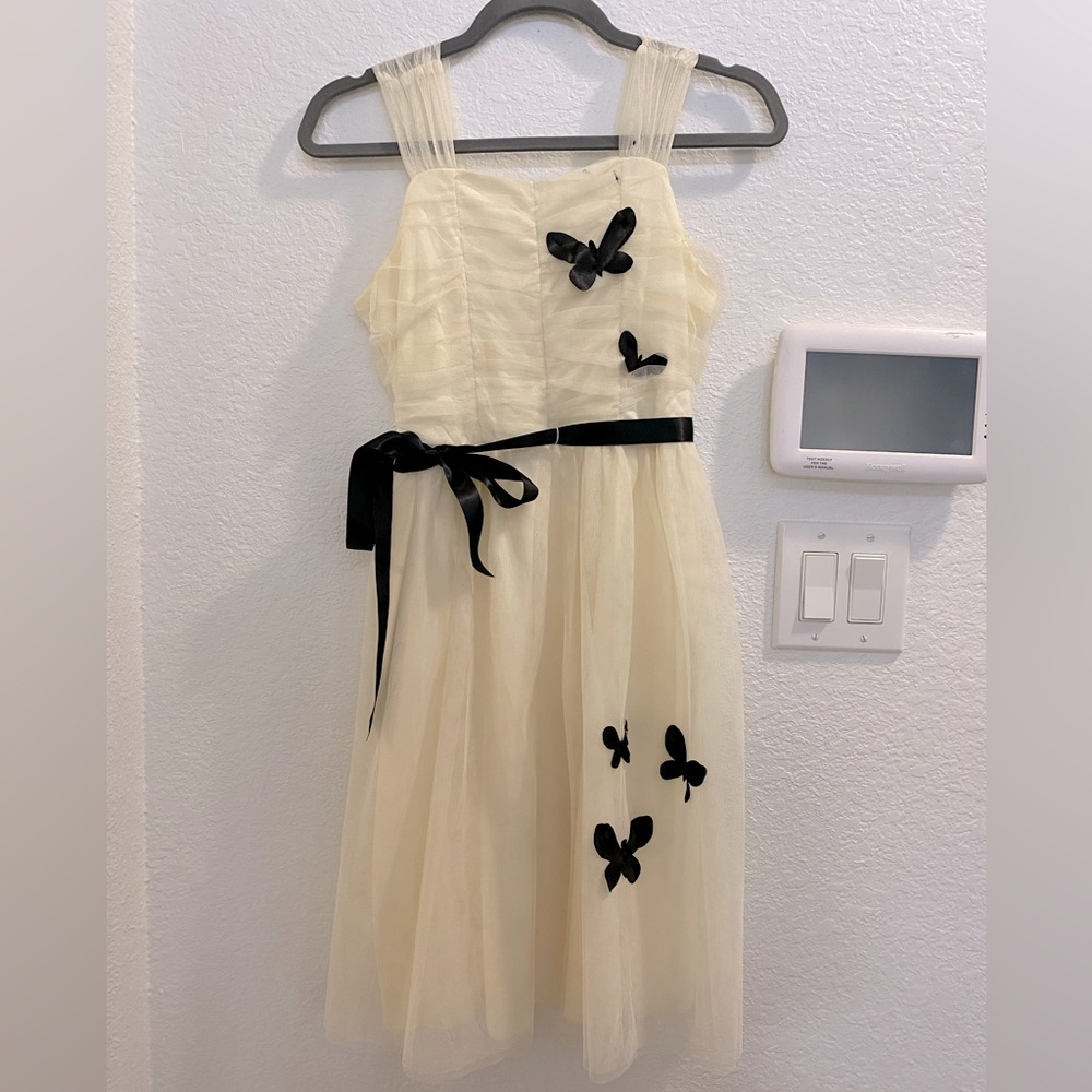 beautiful off white butterfly dress